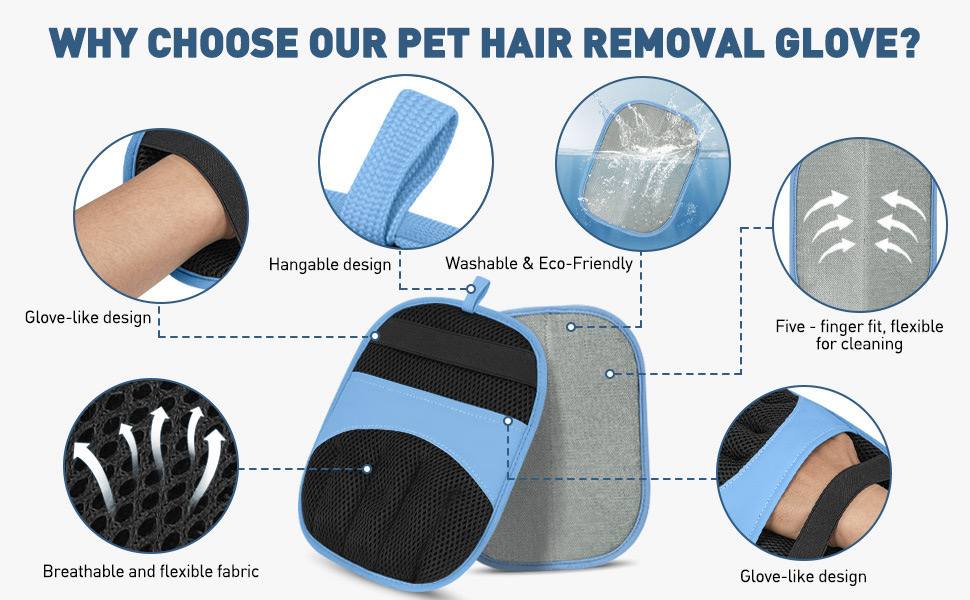 Avenlo Reusable Pet Hair Removal Mitt