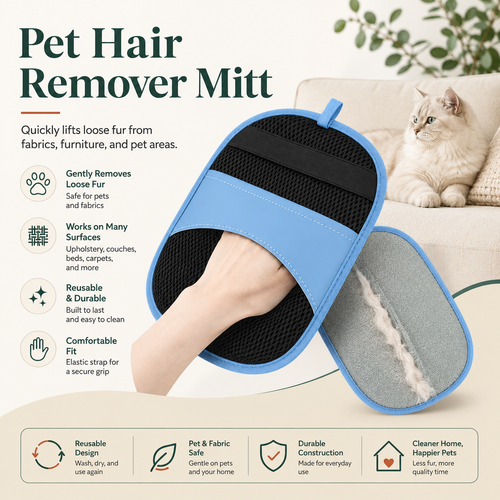 Avenlo Reusable Pet Hair Removal Mitt